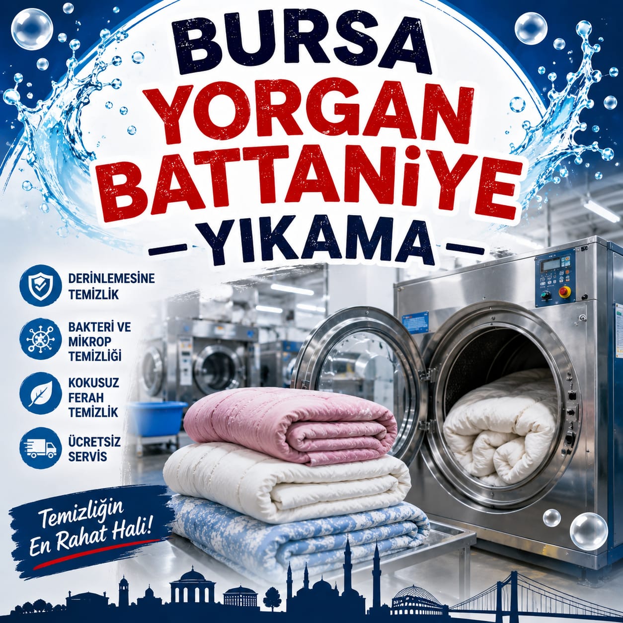 Bursa Geneli Yorgan ve Battaniye Servisi
